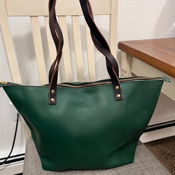 EUC Limited Edition Portland Leather Goods Bacalar Large Zipper Tote - Picture 2 of 6